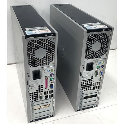HP Compaq dc7800 and dc7900 SFF Core 2 Duo Computers - Lot of 2