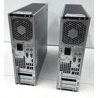 HP Compaq dc7900 SFF E8500 3.17GHz Core 2 Duo Computers - Lot of 2