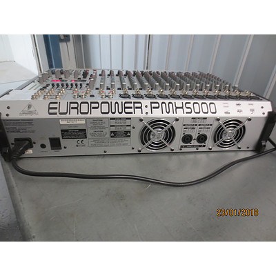 Behringer Ultra Low-Noise Design 20 - Powered Mixer Model: Europower Pmx5000