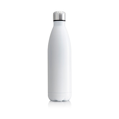 Milano Decor Stainless Steel Matt White 750ml Water Bottle - RRP $49 - Brand New