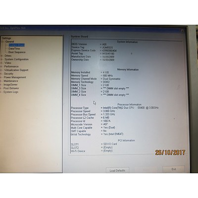 Dell Optiplex 960 Intel Core 2 Duo (E8400) 3.00Ghz Desktop Sff