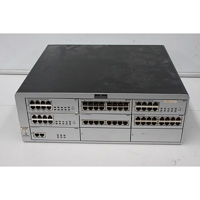 Alcatel OmniPCX Enterprise Modular Network Switch with 7 Modules