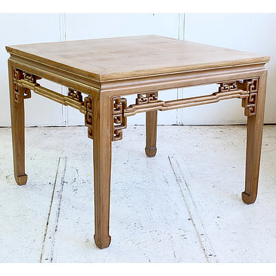 Vintage Chinese Waisted Square Table