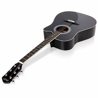 41 inch 5- Band EQ Electric Acoustic Guitar Full Size Black - Brand New