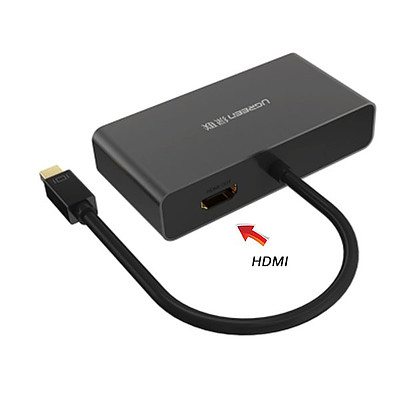 UGREEN 3-in-1 Mini DisplayPort to HDMI & VGA & DVI converter--black - with Warranty