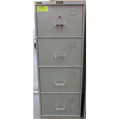 BK Safes C Class Four Drawer Filing Cabinet