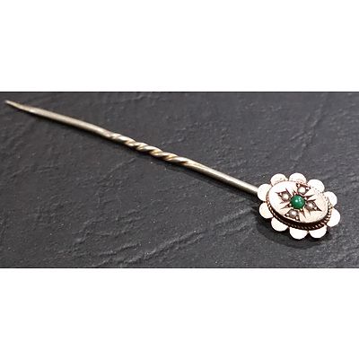 Antique 9ct Gold Stick Pin