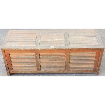 Timber Louvered Storage Box