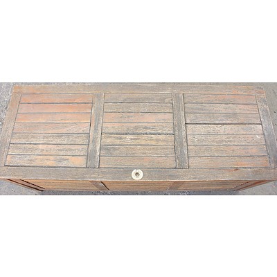 Timber Louvered Storage Box