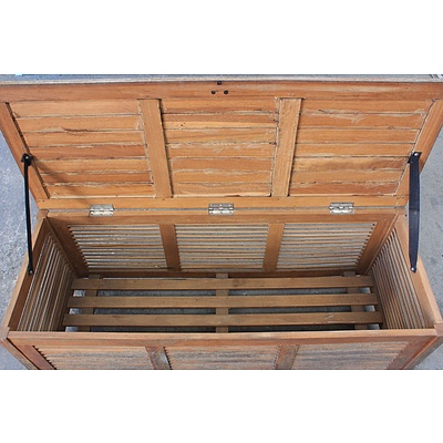 Timber Louvered Storage Box