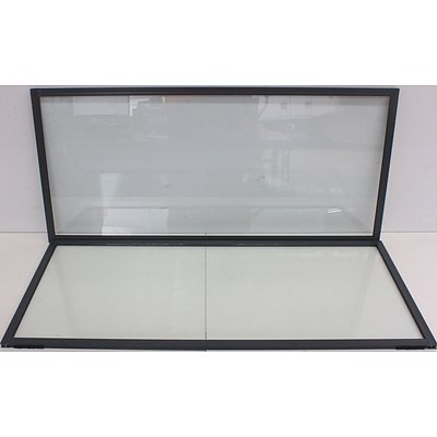 Aluminium Framed Glass Panels - Lot of 125