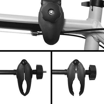 Bicycle Bike Carrier Rack with Tow Ball Mount Black Silver - Brand New