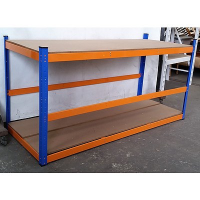 3-Layer Adjustable Racking - Demonstration Model - Yellow Orange/Blue