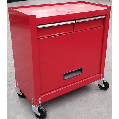 2-Drawer Chest/Cabinet Tool Box - Red