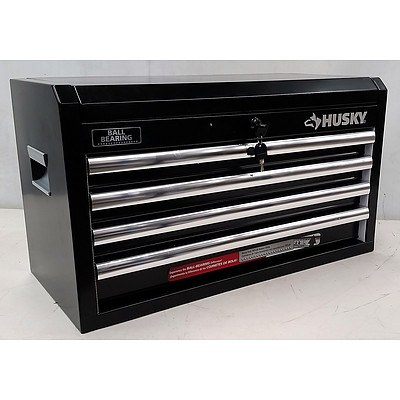 Husky 4-Drawer Chest Tool Box - Black