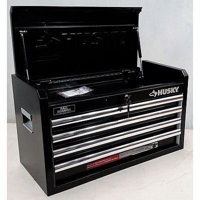 Husky 4-Drawer Chest Tool Box - Black