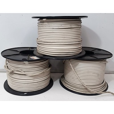 Lot of 3 Rolls Olex 6sq.mm  SDI Power Cable 100M - RRP=$300.00