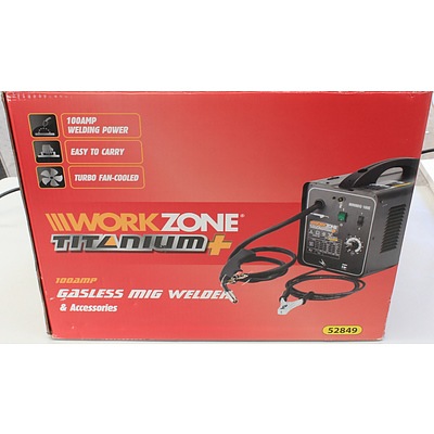 Workzone Titanium+ 100Amp Gasless MIG Welder