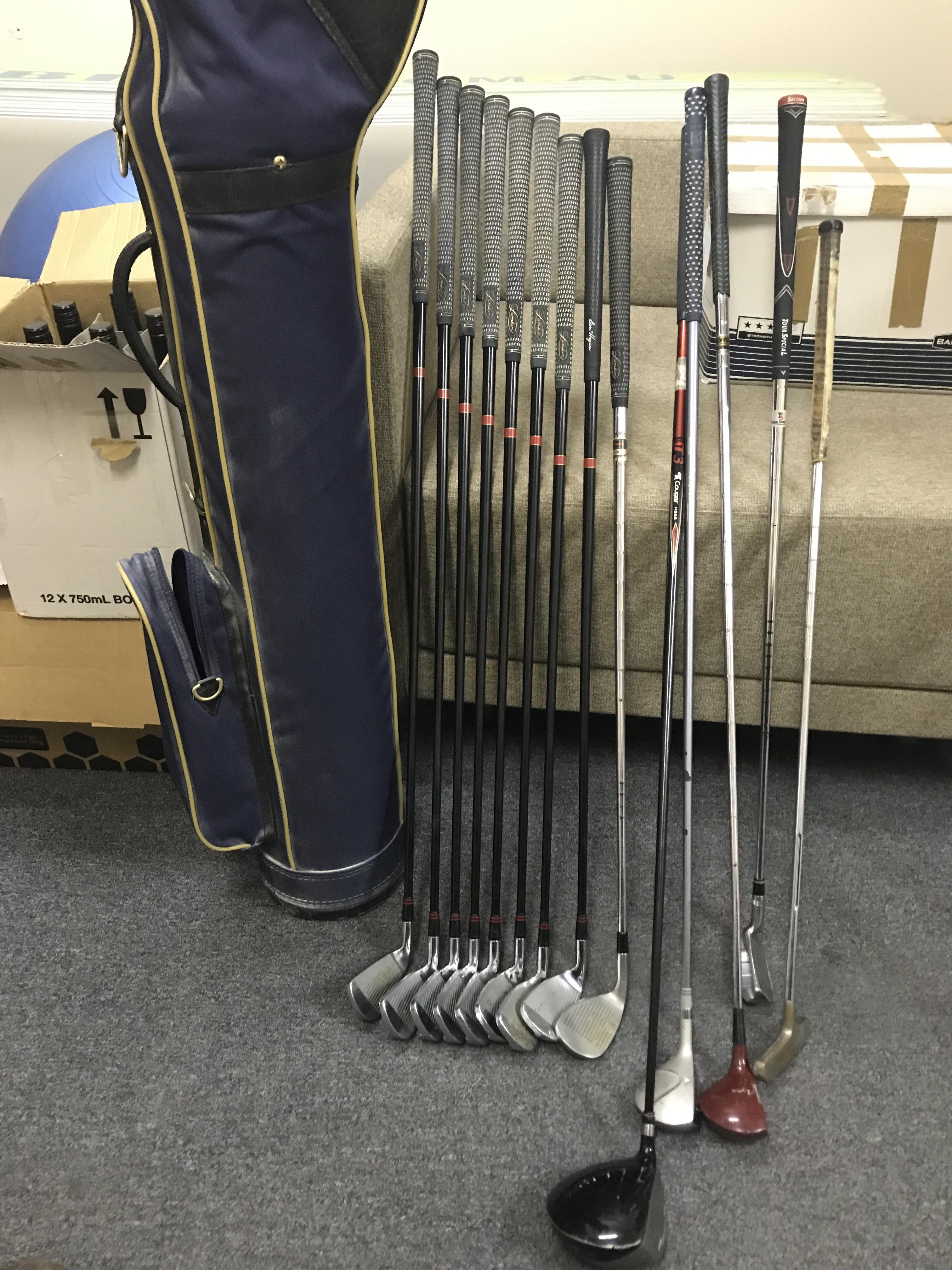 Full set of golf clubs with Spalding Lot 876326 ALLBIDS