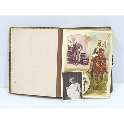 Victorian Army and Navy Photo Album with Photos