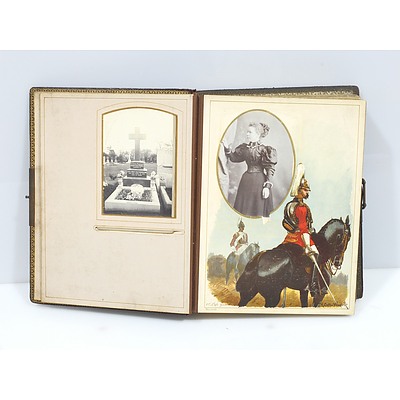 Victorian Army and Navy Photo Album with Photos