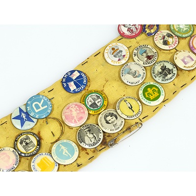 Collection of Vintage Marching Girls Badges