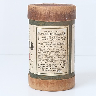 Edison Records Phonograph Cylinder