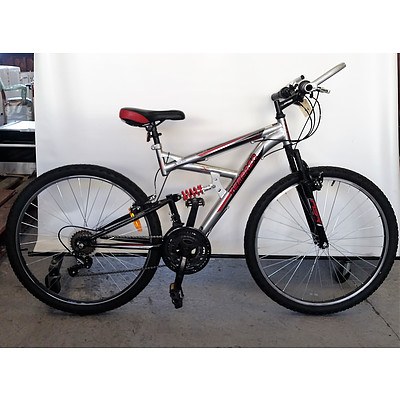 Huffy rock creek 2x dual online suspension