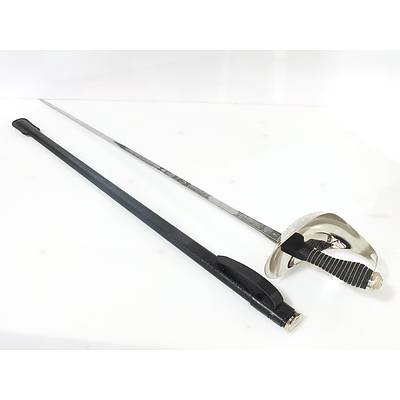 Windlass Cavalry Officers Sword With Leather Scabbard