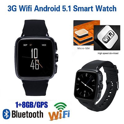 3G Android Smart Watch Phone with Bluetooth, HeartRate, Pedometer - Brand New
