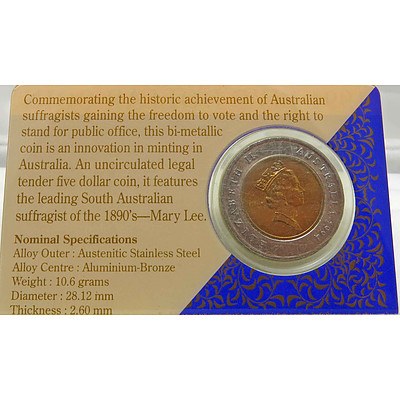 Royal Aust Mint $5 1994