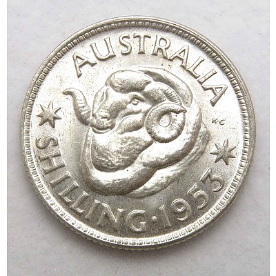 Australian Silver Shilling 1953