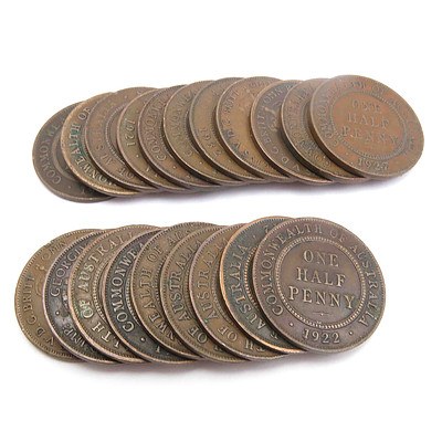 Australian Half-penny Collection (George V)
