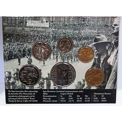 Australian Mint Set Uncirculated - 1995 End of World War II