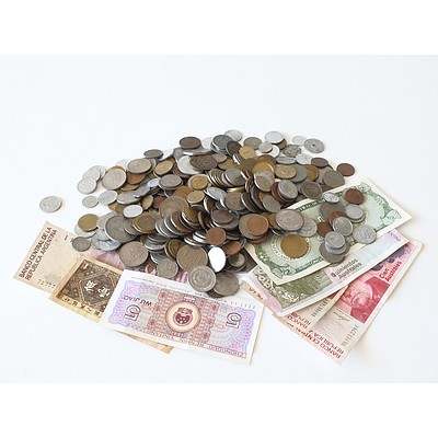 Collection of Coins and Banknotes