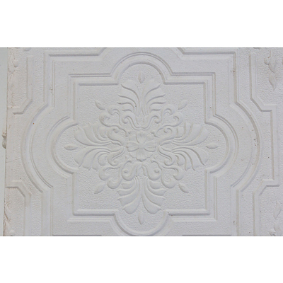 Ornate Ceramic Wall Panels - Lot of Eight