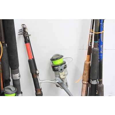 Fishing Rods and Reels - Lot of 13