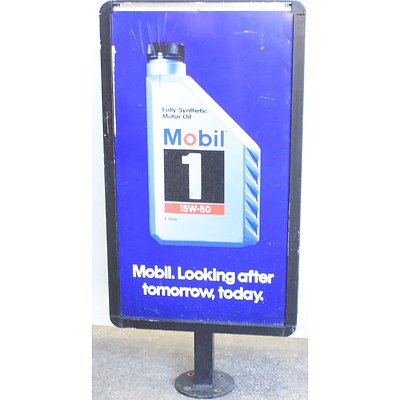 Mobil Service Station Dual Sided Display Sign