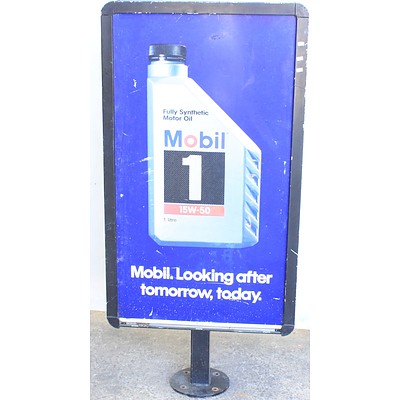 Mobil Service Station Dual Sided Display Sign