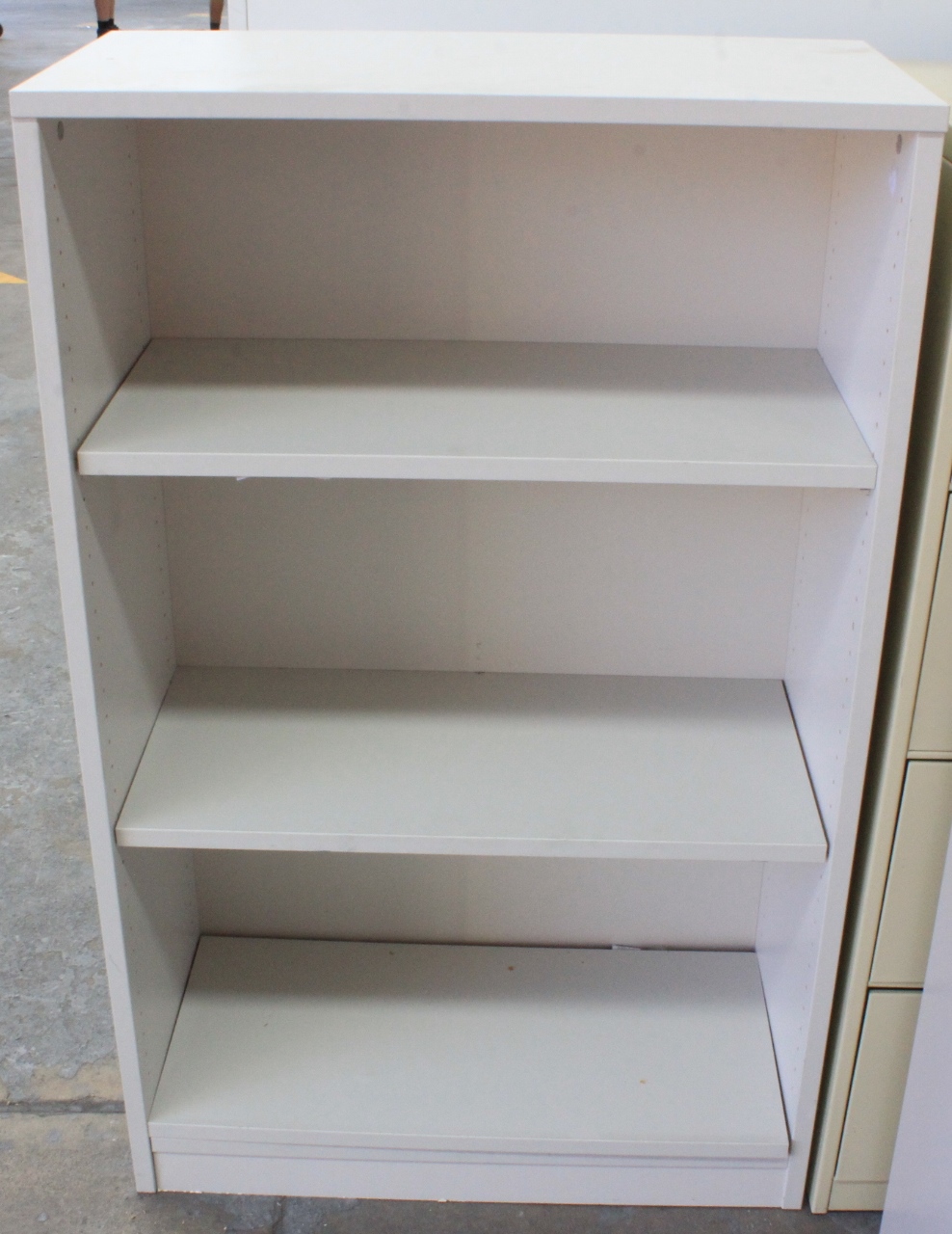 Grey Melamine Bookshelf Lot 891772 ALLBIDS