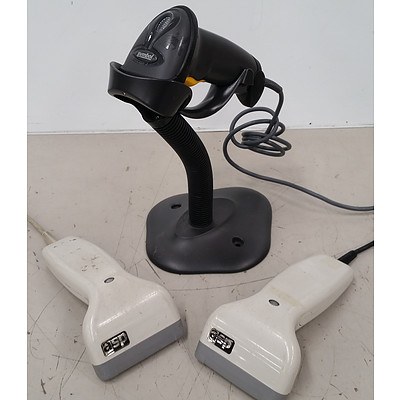 Symbol LS2208-SR20007R-UR & ASP Barcode Zapper Handheld Barcode Scanners - Lot of 12