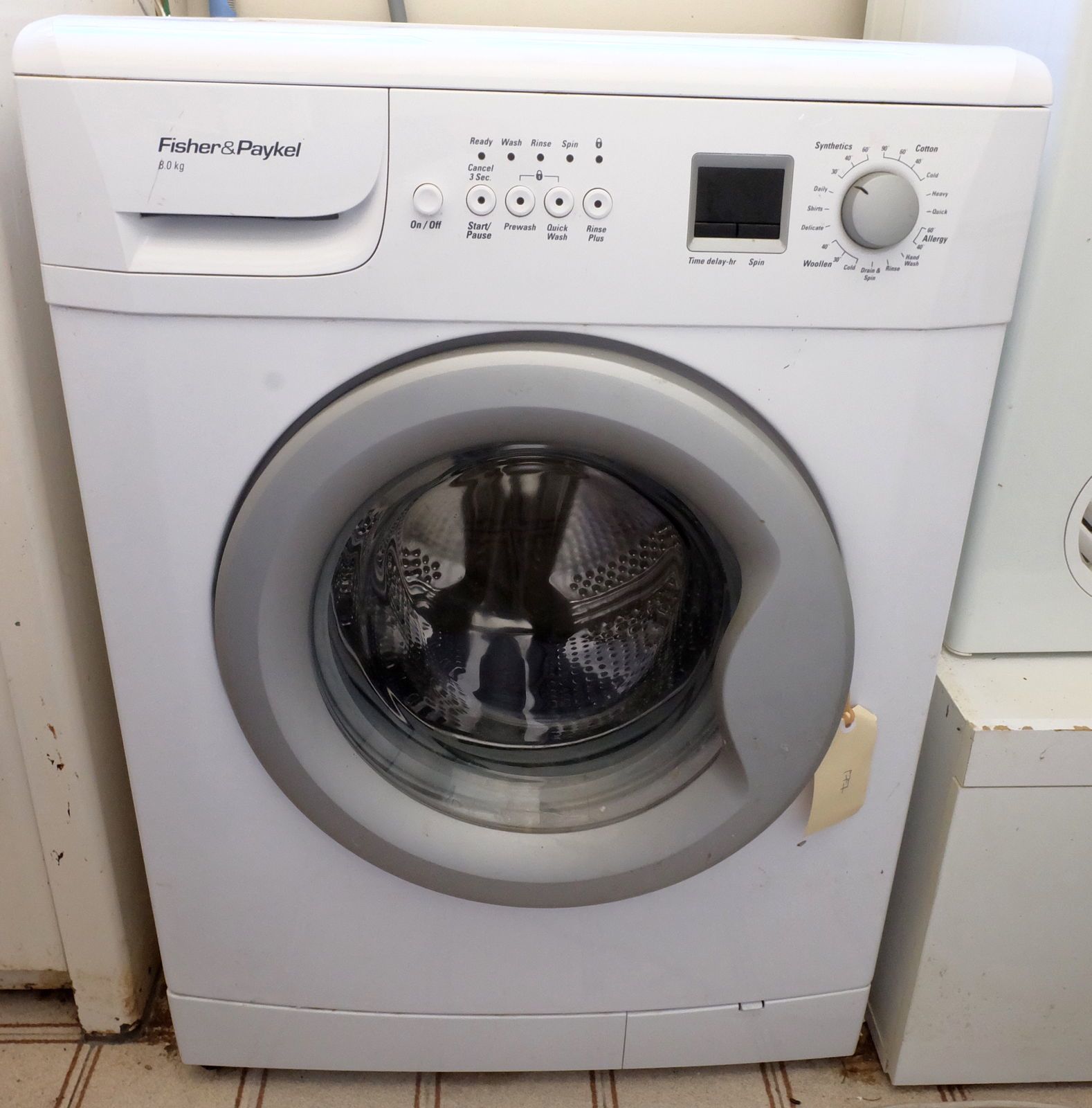 fisher and paykel 8kg front load washing machine