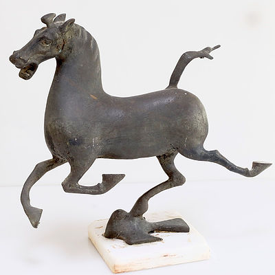 Chinese Han Style Bronze Flying Horse