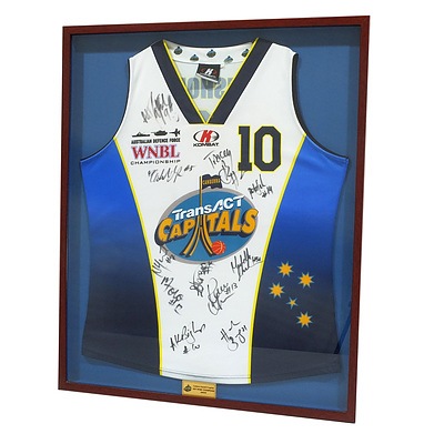 Signed Canberra TransACT Capitals Basketball Shirt