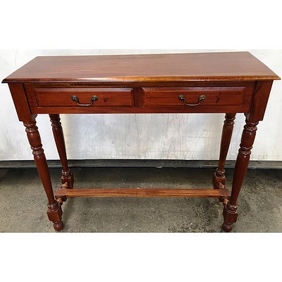 Indonesian Mahogany Hall Table