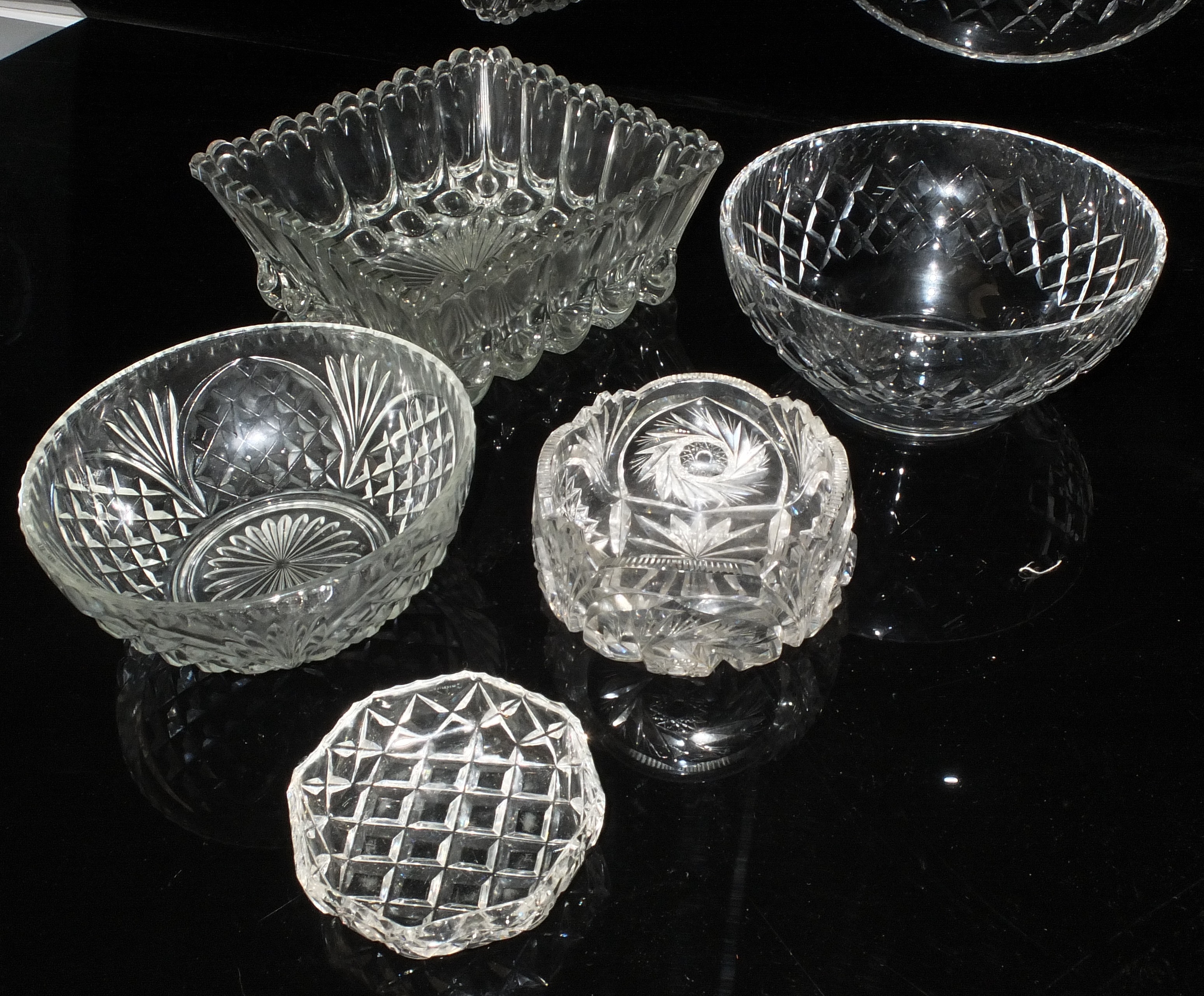 Collection of Cut Crystal and Molded Lot 891076 ALLBIDS