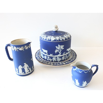 Collection of Wedgwood Blue Jasperware