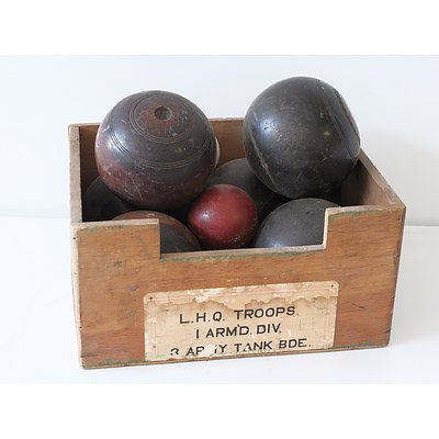 Collection of Lawn Bowls