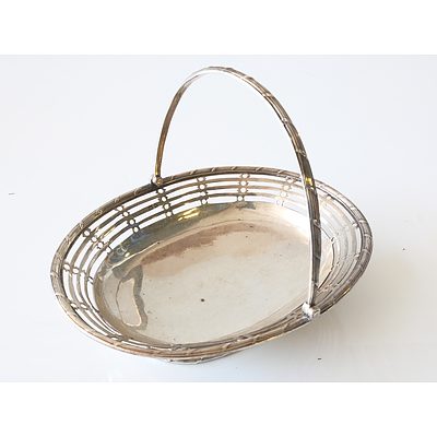 Elizabeth Morley Sterling Silver Footed Basket Circa 1796