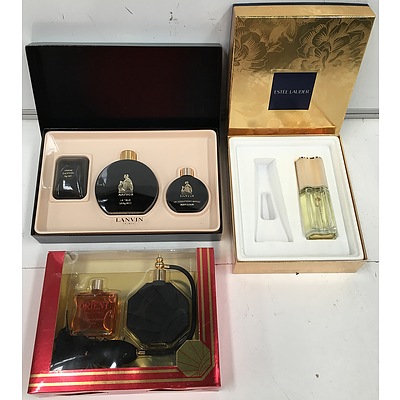 Collection of Perfumes and Lotions, Including Estée Lauder, Lanvin and Deco - New